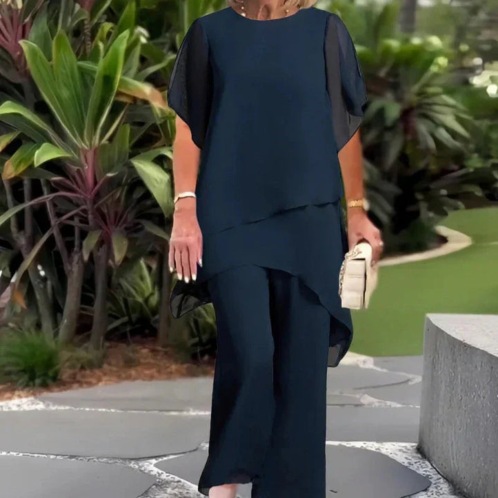 BEVERLY | ASYMMETRICAL WIDE-LEG TWO-PIECE SET