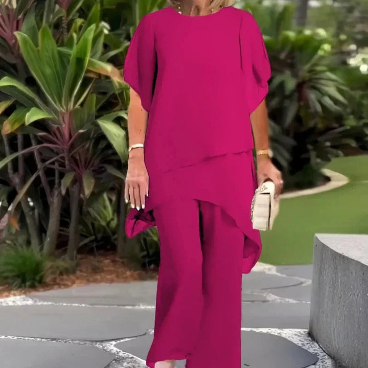 BEVERLY | ASYMMETRICAL WIDE-LEG TWO-PIECE SET
