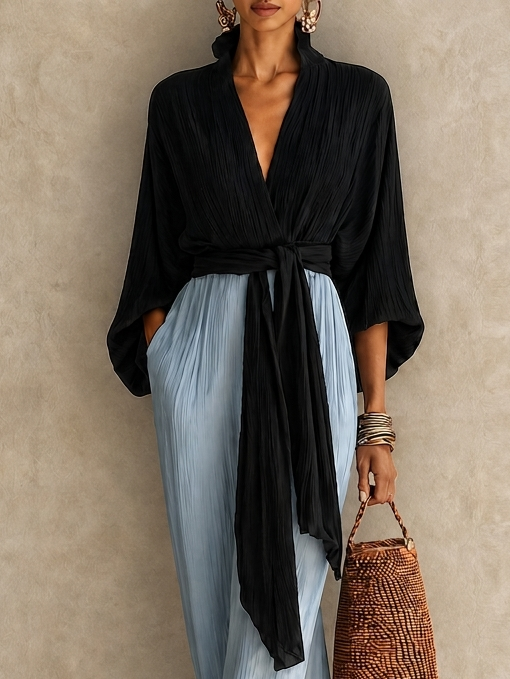 SORENA | WRAP KIMONO TWO-PIECE SET