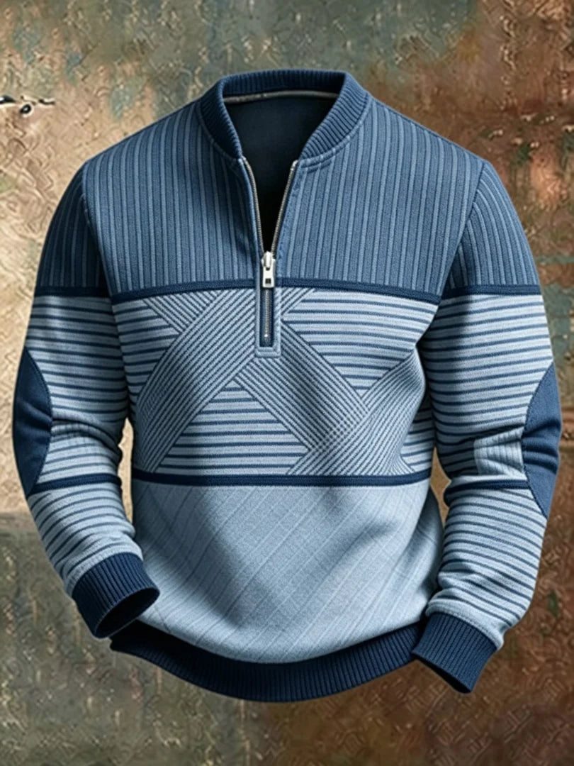 VIKTOR | GEOMETRIC HALF-ZIP MEN&