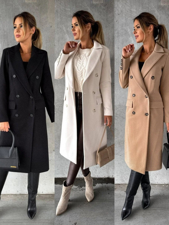 EMELINE | DOUBLE-BREASTED LONGLINE OVERCOAT