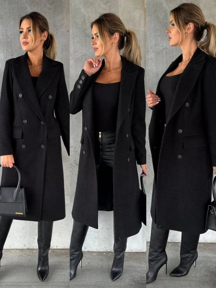 EMELINE | DOUBLE-BREASTED LONGLINE OVERCOAT