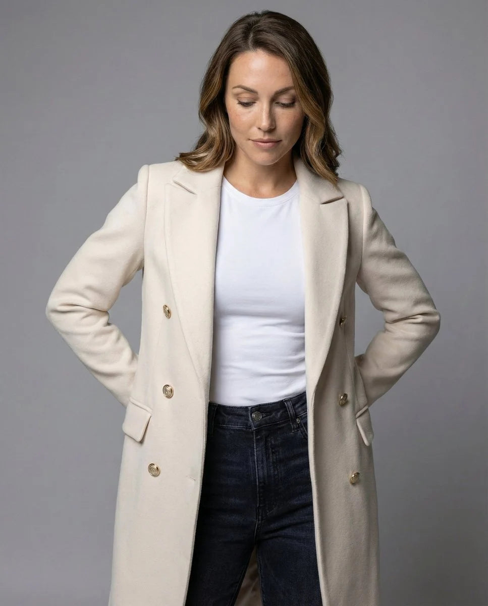 EMELINE | DOUBLE-BREASTED LONGLINE OVERCOAT