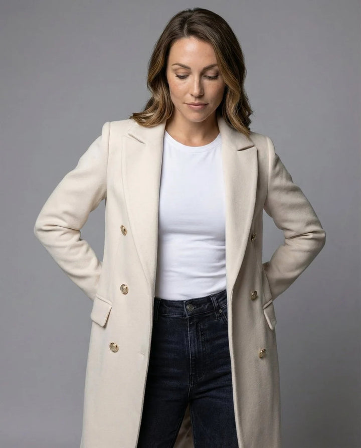 EMELINE | DOUBLE-BREASTED LONGLINE OVERCOAT
