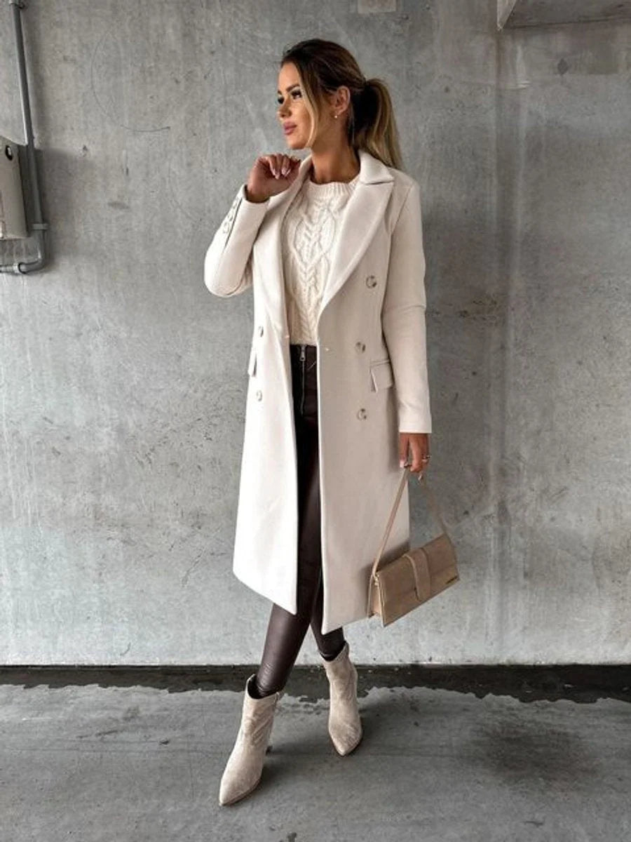 EMELINE | DOUBLE-BREASTED LONGLINE OVERCOAT